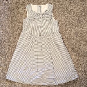J&J gray stripe dress sz4